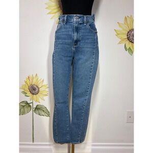 Abercrombie‎ & Fitch Curve Love Super Skinny Ankle High Rise Blue Jeans 28/6S